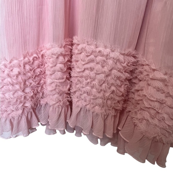 Jason Wu x Rent the Runway Ruffle Scoop Midi Dress - Size 10 - Beautiful Blush P - Picture 10 of 14